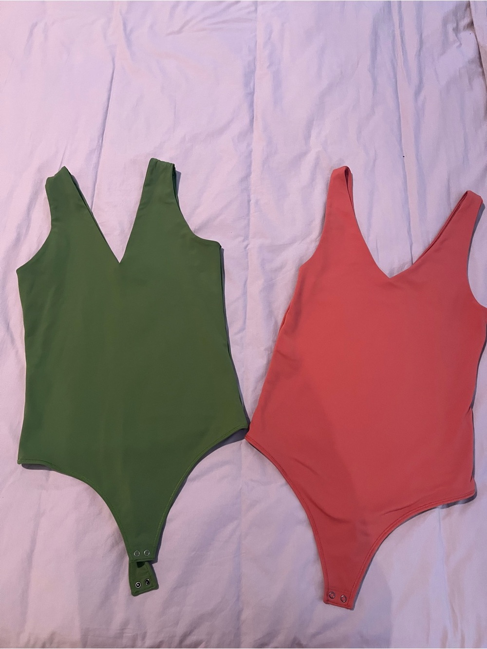 Abercrombie & Fitch Soft AF collection V-Neck Bodysuits